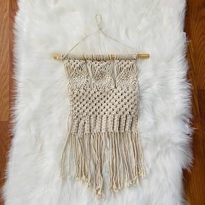 Boho plant lover bamboo wooden Macrame Wall Decor